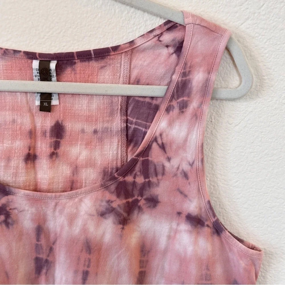 XCVI Gauze Tie Dye High Low Boho Top - XL - EUC - Picture 3 of 10